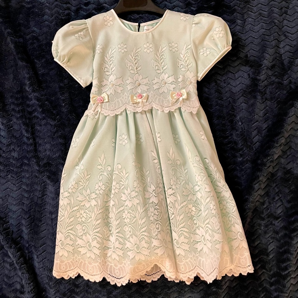 Mint green dress